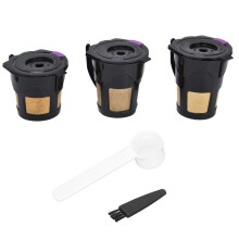 Újrafelhasználható K-Cup Pod kávészűrők beépített szűrővel, környezetbarát, BPA-mentes mikrohálós technológiával, tartós