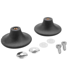 Pomello di ricambio per pentole Le Creuset, pomello di ricambio in bachelite con rondelle in gomma e metallo per un fissaggio sicuro, maniglia