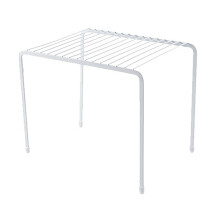 Opbergrek voor keukenkasten, stevig stalen frame voor optimale ruimtebenutting en beschermende coating, gelaagd ontwerp voor serviesgoed.