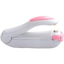 Veelzijdige sluitmachine, impulssealer voor optimale versheid en gemak, verkrijgbaar in roze.