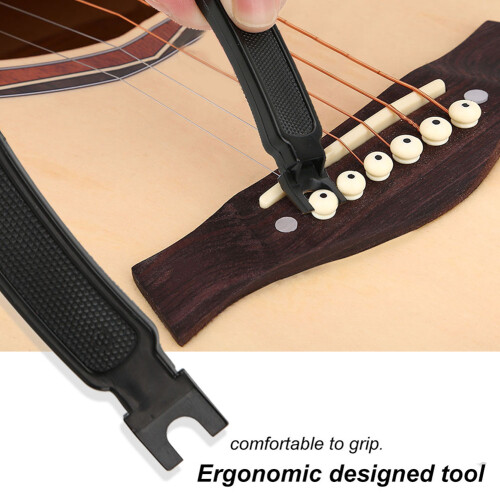All-in-One Guitar String Tool 3 in 1 Peg Winder Cutter Bridge Pin Puller 2