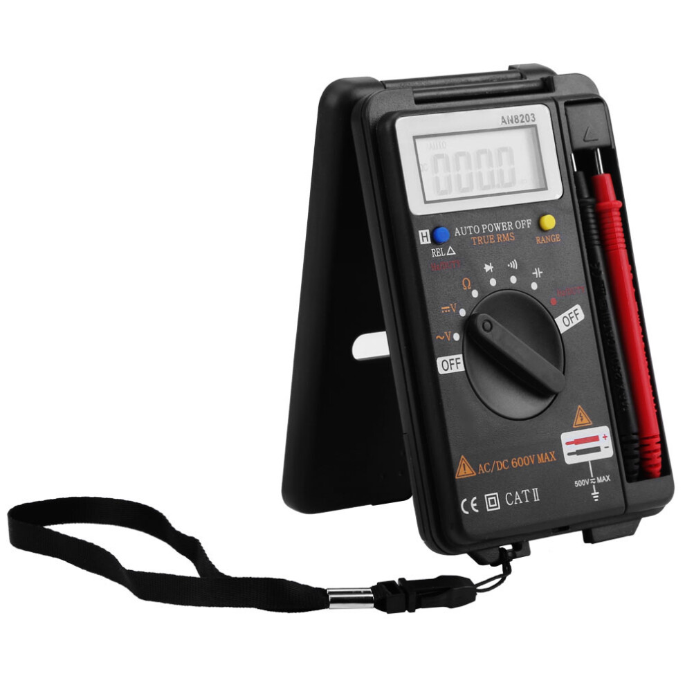 Aneng An8203 Digital Multimeter 4000 Counts Ac/Dc Volt, Ohm, Diode Test 9361362907996