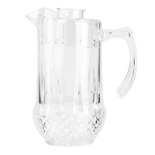 Jarra para bebidas fácil de limpar, livre de BPA, com design ergonômico para acumular gelo, resistente a quebras, feita de policarbonato durável,