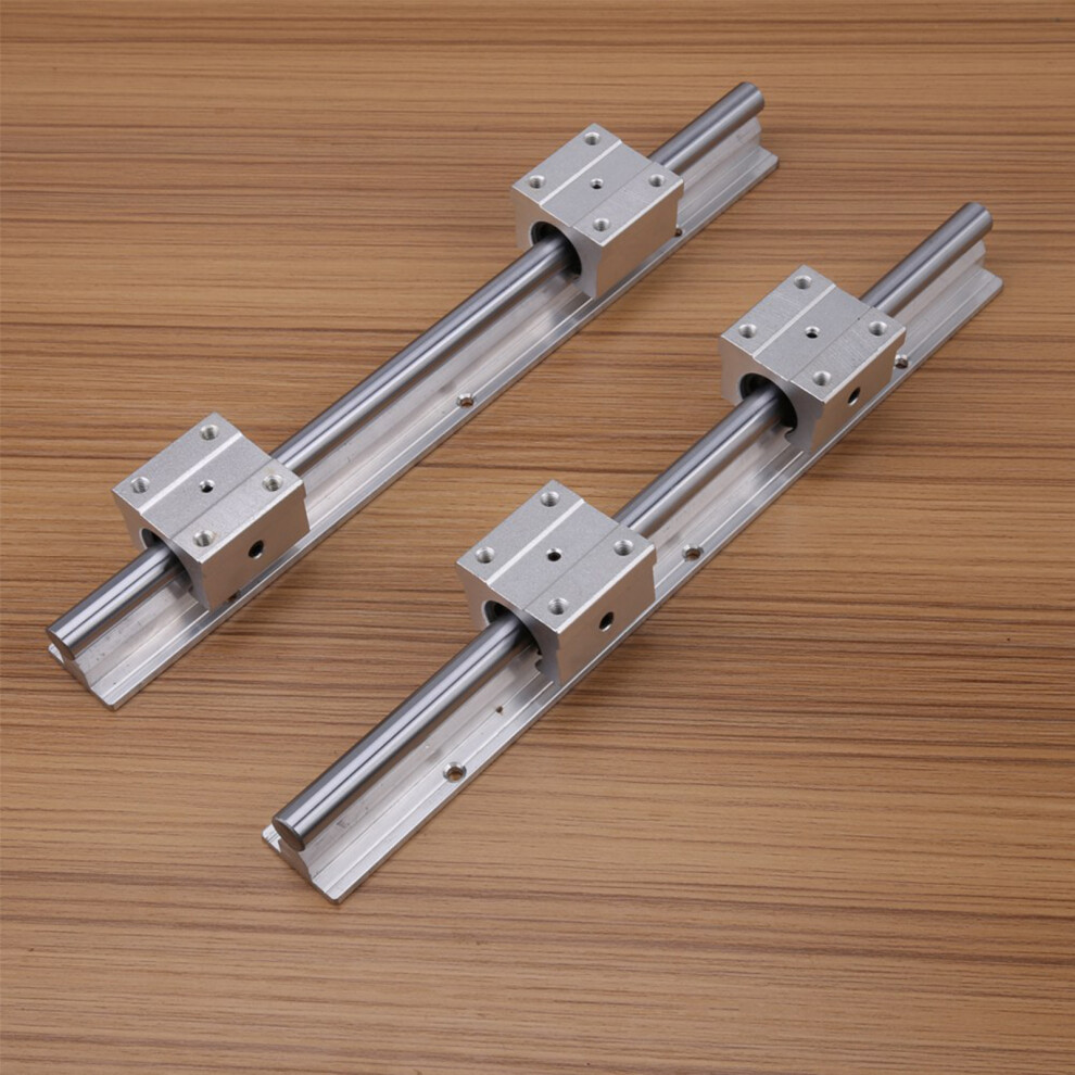 300Mm Linear Rail & 4 Sbr12uu Blocks - Rust-Resistant Durable Set 4961362909591