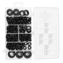 Weiches Kunststoff-Gummiring-Set für Kabel, 180 Stück, Elektrische Dichtungsscheiben, Sortiment