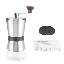 Molinillo de café manual, molinillo de café portátil para preparación de espresso, goteo y prensa francesa, molinillo de muelas de cerámica con
