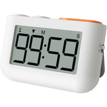 Non-stick silikone bage- og håndværksbakke, høj alarm, store cifre, 12 timer/24 timers urdisplay, udtrækkelig stativ med magnetisk bagside,