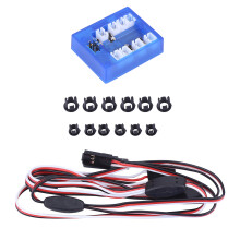 12 LED Auto-Beleuchtungssystem-Set für 1/10 RC-Autos mit Blinkeffekt