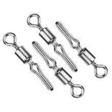 100 Stück Edelstahl-Fischwirbel Hakenverbinder 6#-10#
