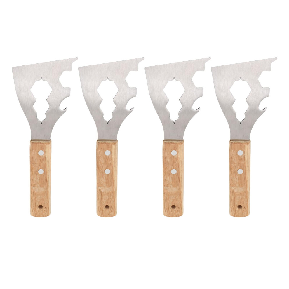 Paint Scraper Tool 4Piece Set, 10In1 Ergonomic Wooden Handle Caulk Remover, Paint Scraper For Scraping And Caulk 9105992225132
