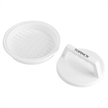 Presse à hamburgers antiadhésive avec piston, ustensile de cuisine durable pour des hamburgers uniformes, outil de façonnage rapide de la viande