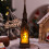 Church Santa Water Lantern Multiple Holiday Plastic-4 6