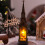 Church Santa Water Lantern Multiple Holiday Plastic-4 5