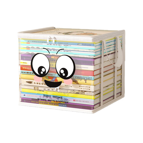 Large Opening Clear PVC Book Storage Container-Always smiling