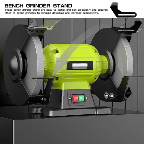 2Pcs Professional Benches Grinder Holders Steel Frame Stand-L 2
