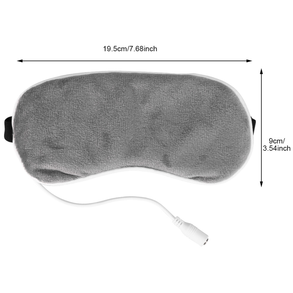 Grey/Lavender Comfortable Usb Steam Eyeshade With Eye Mask For Sleep & Travel