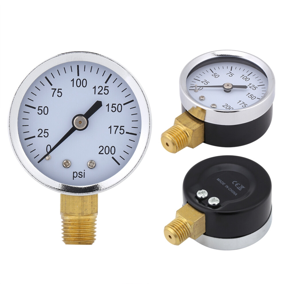 Accurate 0-200Psi Pressure Gauge 2Inch Dial For Fuel Air Oil 6931362916040