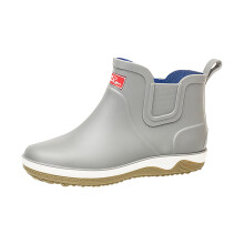 Mens Ankle Wellies Waterproof Outdoor Work Boots Grey Size 6.5 UK Easy On Off Mud Work Hunting Boots