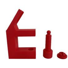 Plastic Sewing Aid Clamp Stabilizes Zippers for-Red