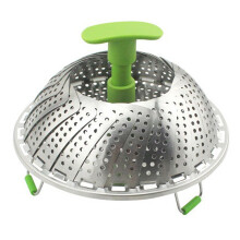 Panier vapeur en acier inoxydable, cuiseur vapeur sain préservant les nutriments, cuiseur vapeur pliable pour légumes, outil de cuisson polyvalent,