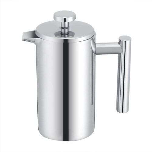 Καφετιέρα French Press, από ανοξείδωτο ατσάλι 304 που εξασφαλίζει αντοχή και ποιότητα, 1