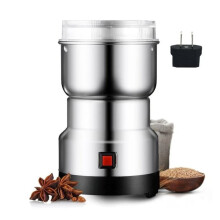 Elektrisk kaffekvern, multifunksjonell krydderkvern med gjennomsiktig deksel, enkel betjening med én knapp, kompakt og bærbar design, høy effekt