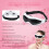 USB Eye Massager with Magnet Vibration, Adjustable, 9 Modes, White 15