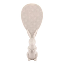 Utensílio de cozinha indispensável, colher de servir com design de coelho antiaderente e fácil de limpar, resistente ao calor e que fica em pé