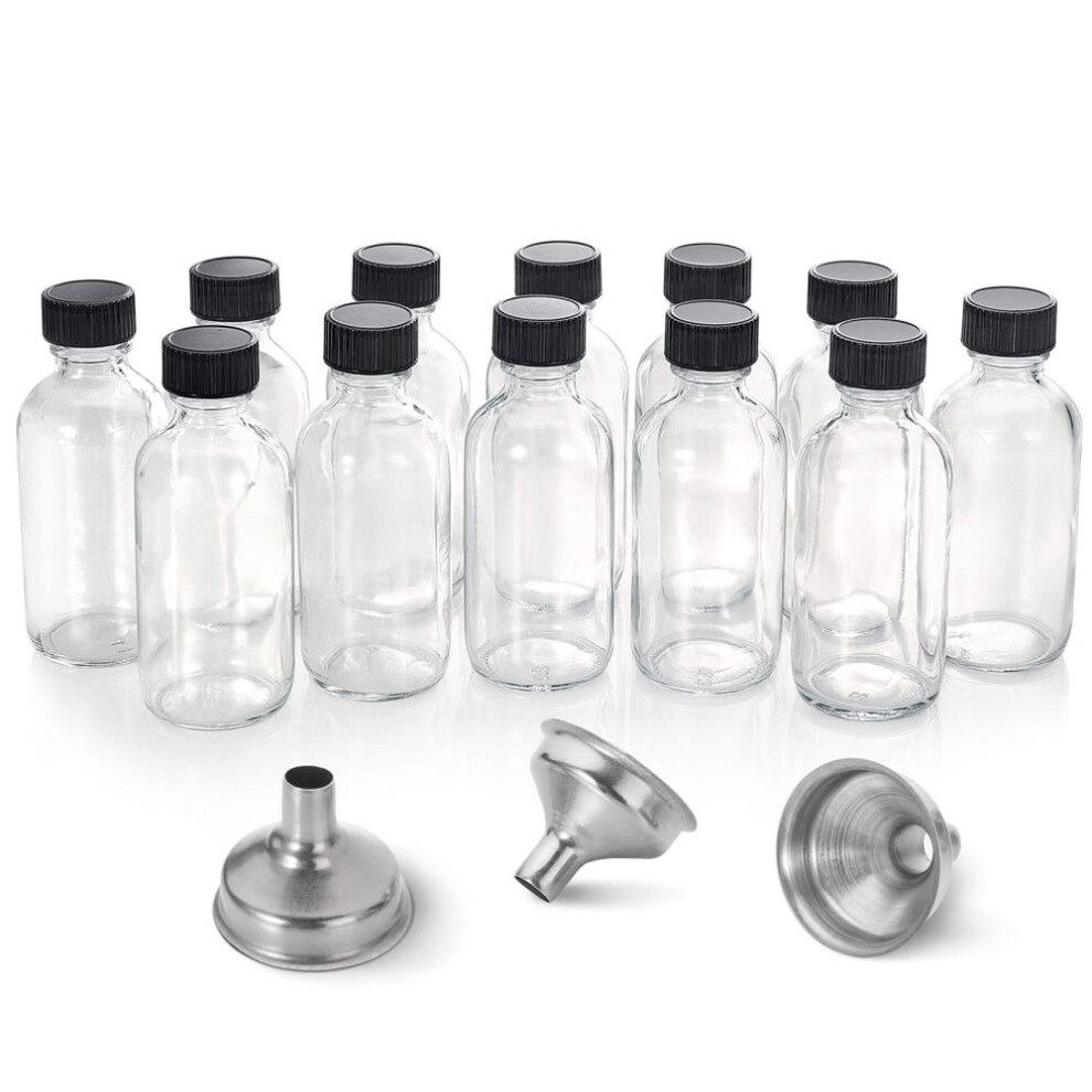 Travel Essential Bottles with Functional Accessories, 2 oz Glass Containers for Juice and Hot Sauce, Dishwasher Safe with High Quality Glass and Multi-image-OPC-PN5NCSC-NEW