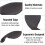 Durable Ebony Violin Chin Rest 4/4 Size with Bracket for Musicians' Needs 5
