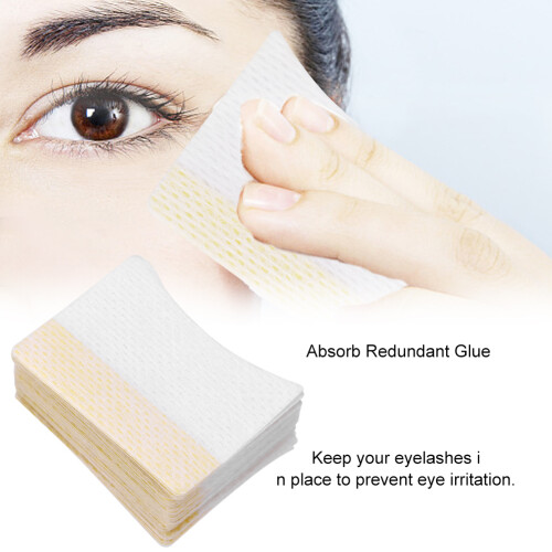 80pcs Cotton Disposable Eyelash Extension Patch Stickers, 4.5x3.5cm