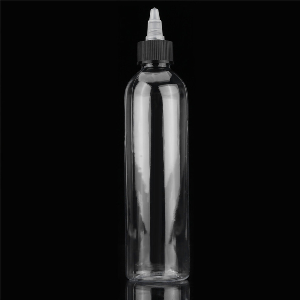 3pcs 250ml Clear Plastic Tattoo Ink Bottles Green Soap Liquid Container
