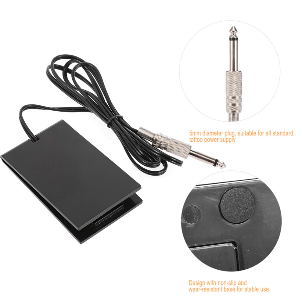 Black Acrylic Tattoo Pedal Switch For Precise Tattoo Machine Power Control