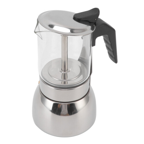 Visual Mocha Pot, Μηχανή εσπρέσο Moka Pot με ομοιόμορφη κατανομή θερμότητας και σχεδιασμό 1