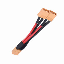 XT60 Parallel Connector Adapter 14AWG Cable 1F to 2M for RC Lipo Battery
