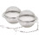 Elegante conjunto de infusor de chá, com esfera de malha de aço inoxidável de qualidade alimentar e filtros de 5,3 cm (2,1 polegadas), durável e 1