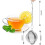 Elegante conjunto de infusor de chá, com esfera de malha de aço inoxidável de qualidade alimentar e filtros de 5,3 cm (2,1 polegadas), durável e 2