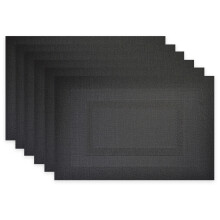 Wärmeisolierende Tischsets, waschbar, rutschfest, aus PVC-gewebtem Vinyl, für Küche, Esszimmer, Partys, Weihnachten, luxuriös, hitzebeständig