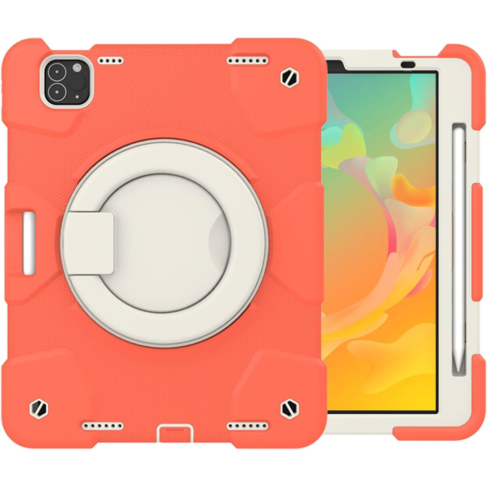 Photos - Other for Computer Rugged Case for iPad Pro 11 Inch - Shockproof Cover with 360 Kickstand, Hand Strap, Stylus Holder & Shoulder Strap for Gen 3