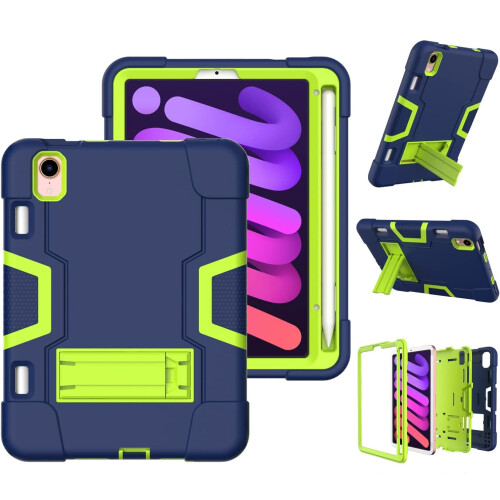 Funda para iPad Mini 6 8,3” blindada con soporte Azul marino 2