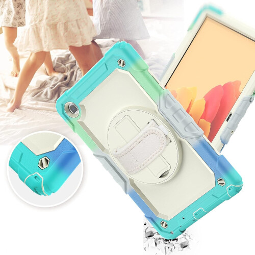 Funda para Samsung Galaxy Tab A 8.0" con correa de hombro verde 1