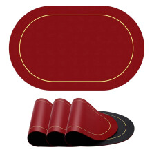 Tischsets aus Kunstleder, wendbare Tischsets aus Kunstleder für Küche und Esszimmer, hitzebeständig, wasserdicht und abwischbar, beidseitig