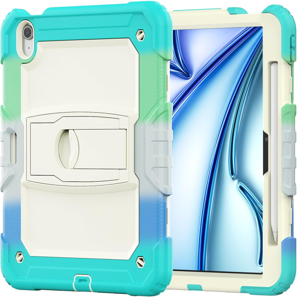 Photos - Other for Computer Rugged Case for iPad Mini 6 8.3" - Heavy-Duty Shockproof Cover with Kickstand, Pencil Holder & 3-Layer Protection in Green