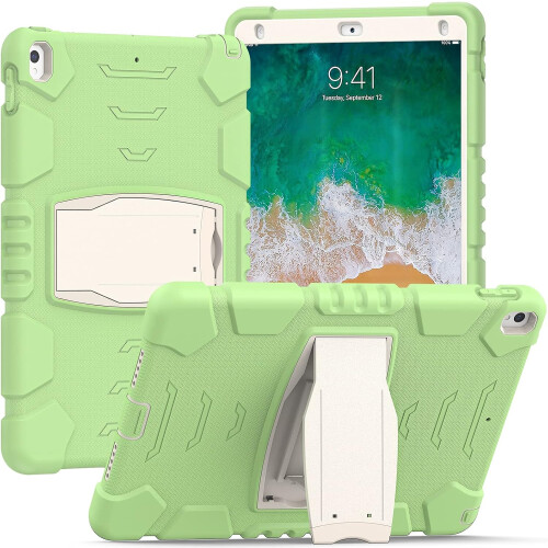 Funda para iPad 6/Air 2 9.7" Acorazada con Soporte Verde