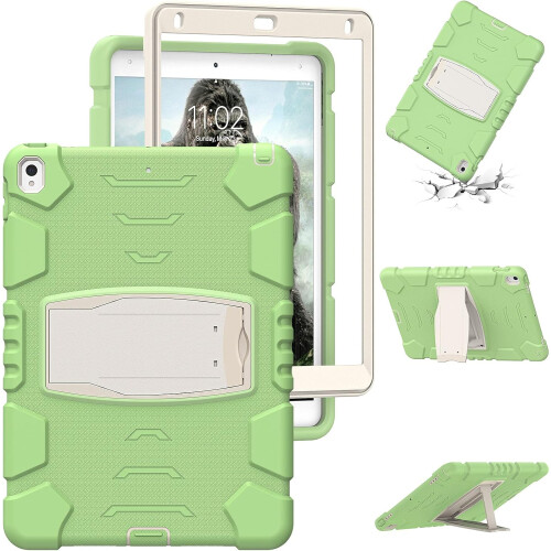 Funda para iPad 6/Air 2 9.7" Acorazada con Soporte Verde 1