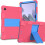 Funda para Samsung Galaxy Tab A7 10.4” blindada con soporte rosa 1