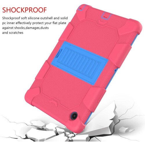 Funda para Samsung Galaxy Tab A7 10.4” blindada con soporte rosa 2