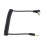 Enhanced 2.5mm Male Coiled Flash Sync Cable with Screw Lock for Triggers 6