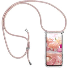 Tasche für Oppo A16/A16S/A54S mit verstellbarem Riemen Transparent