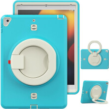 Funda para iPad 8/9 10,2” con Soporte y Correa de Hombro Turquesa